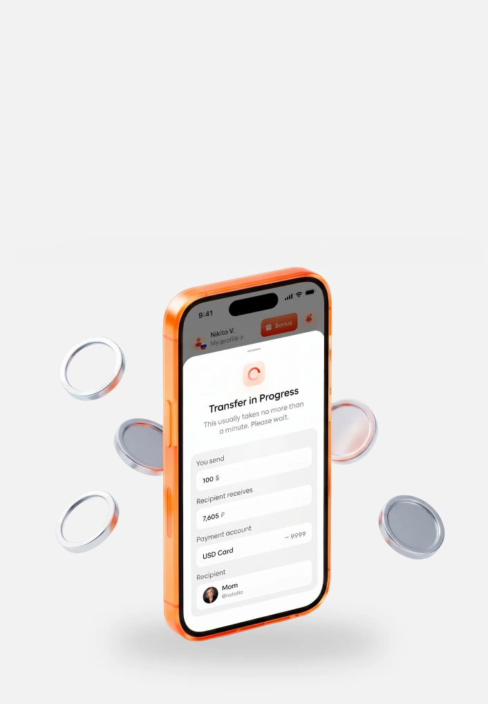 Send money to family