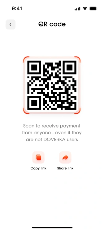 Open the QR section